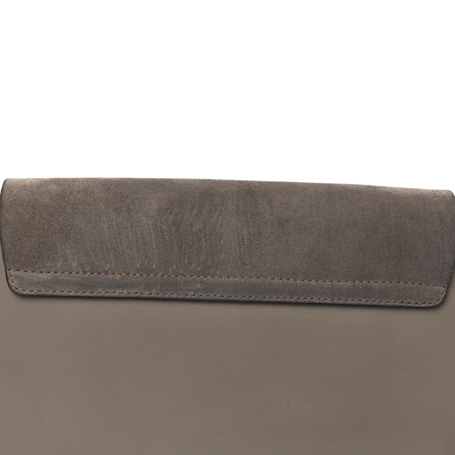 Suede Calfskin Small Faye Shoulder Bag Motty Grey