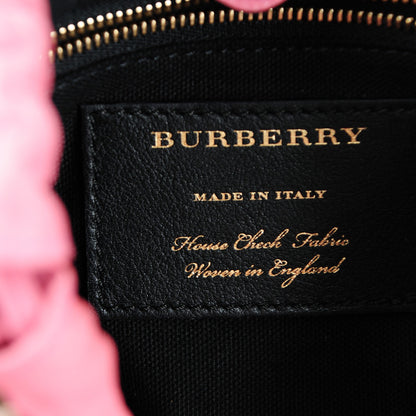 Burberry Derby Calfskin House Check Little Crush Mauve Pink 6 of 7