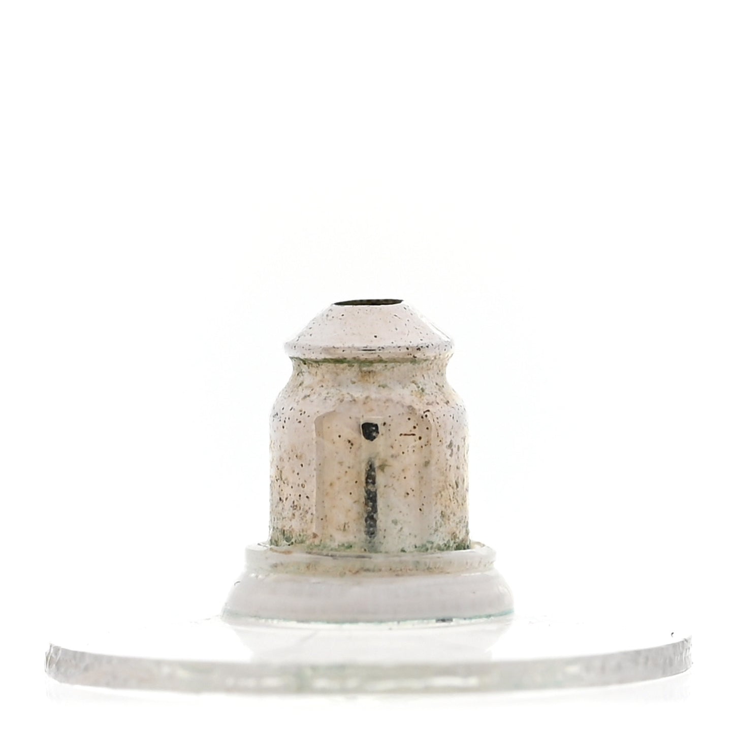 Resin Crystal CC Star Perfume Bottle Drop Earrings Silver Pink
