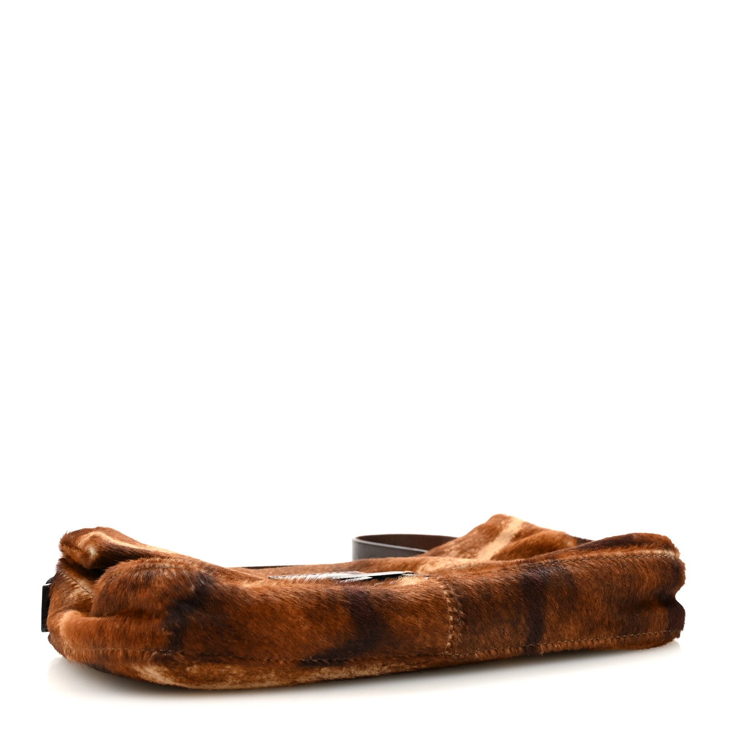 Fendi Calf Hair Zebra Print Baguette Brown 4 of 15
