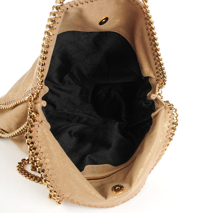Stella McCartney Metallic Shaggy Deer Falabella Fold Over Tote Gold 5 of 9