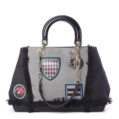 Christian Dior Denim Dior D Light Tote Multi 1 of 10