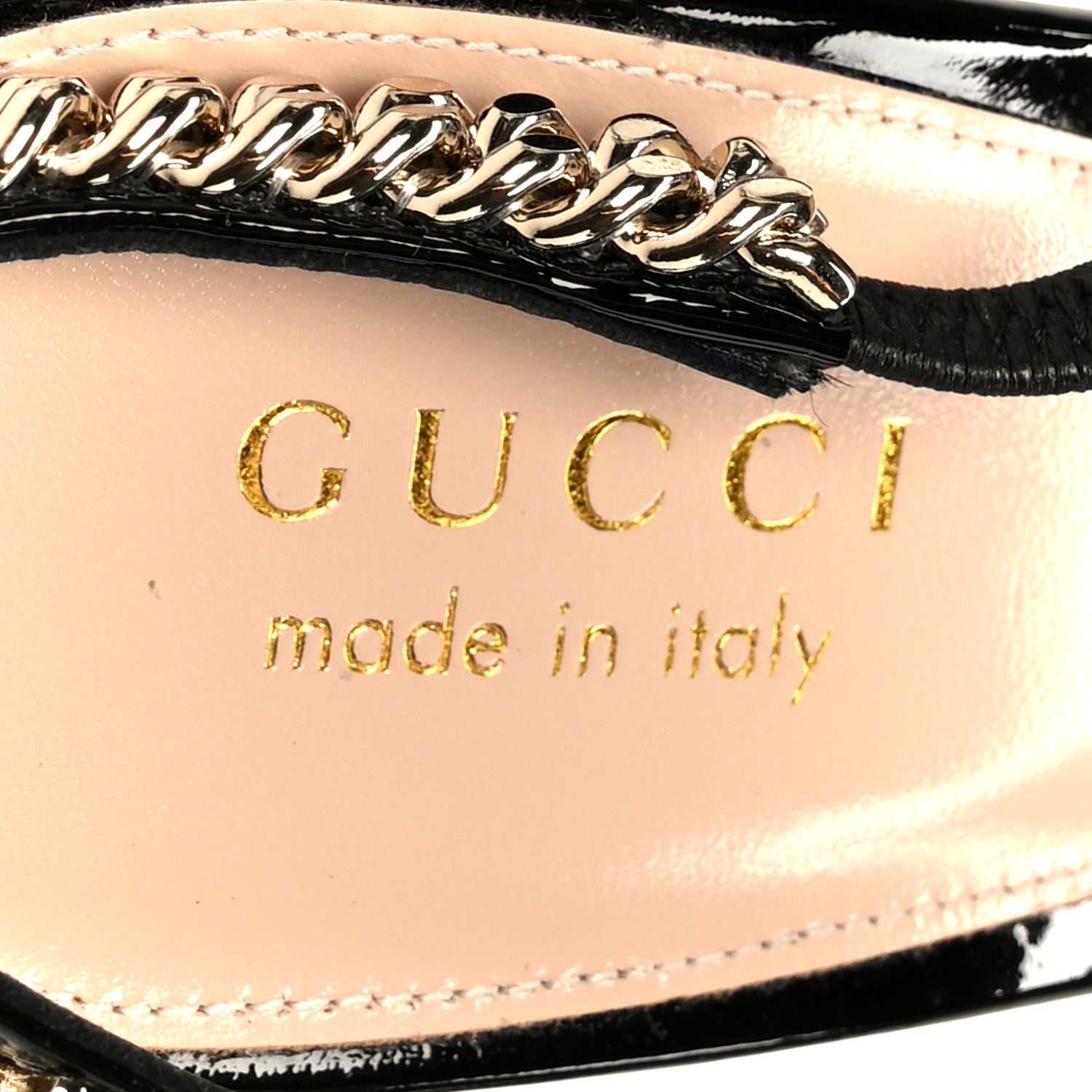 Gucci Tela Retino Patent Signoria 105mm Slingback Pumps 40 Black 7 of 9