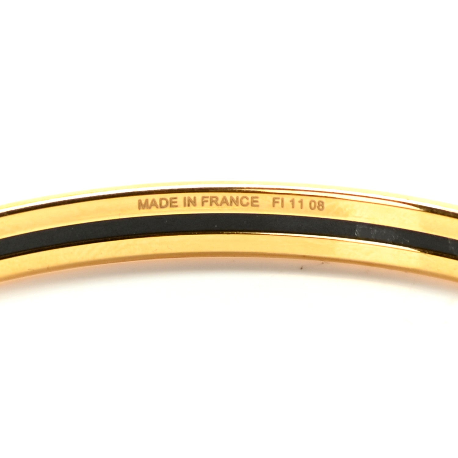 Hermes Enamel Printed Extra Narrow Bracelet 62 Lime 3 of 4
