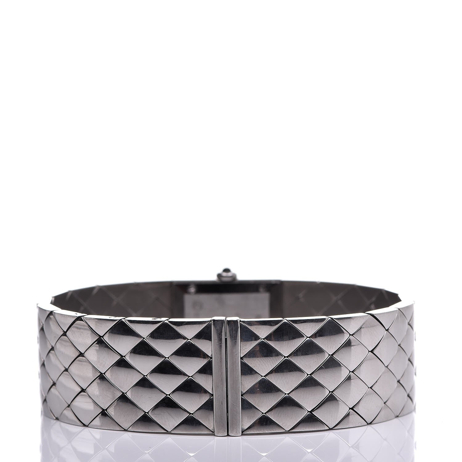 Chanel Stainless Steel 19mm Quilted Matelasse Acier Quartz Watch Black 4 of 4
