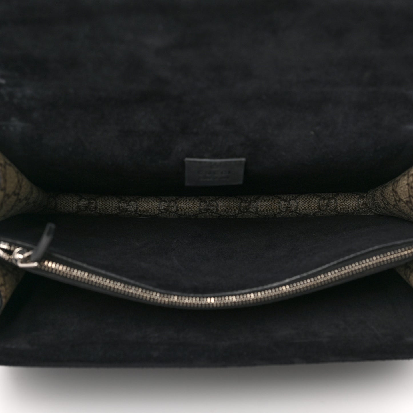GG Supreme Monogram Medium Dionysus Shoulder Bag Black