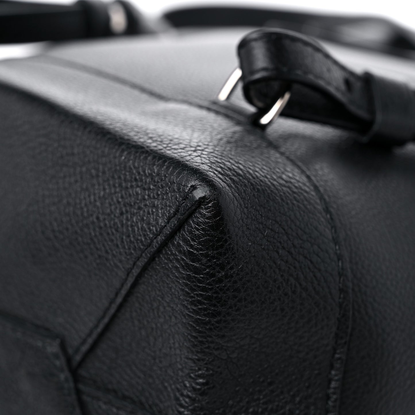 Calfskin Lockme Backpack Black