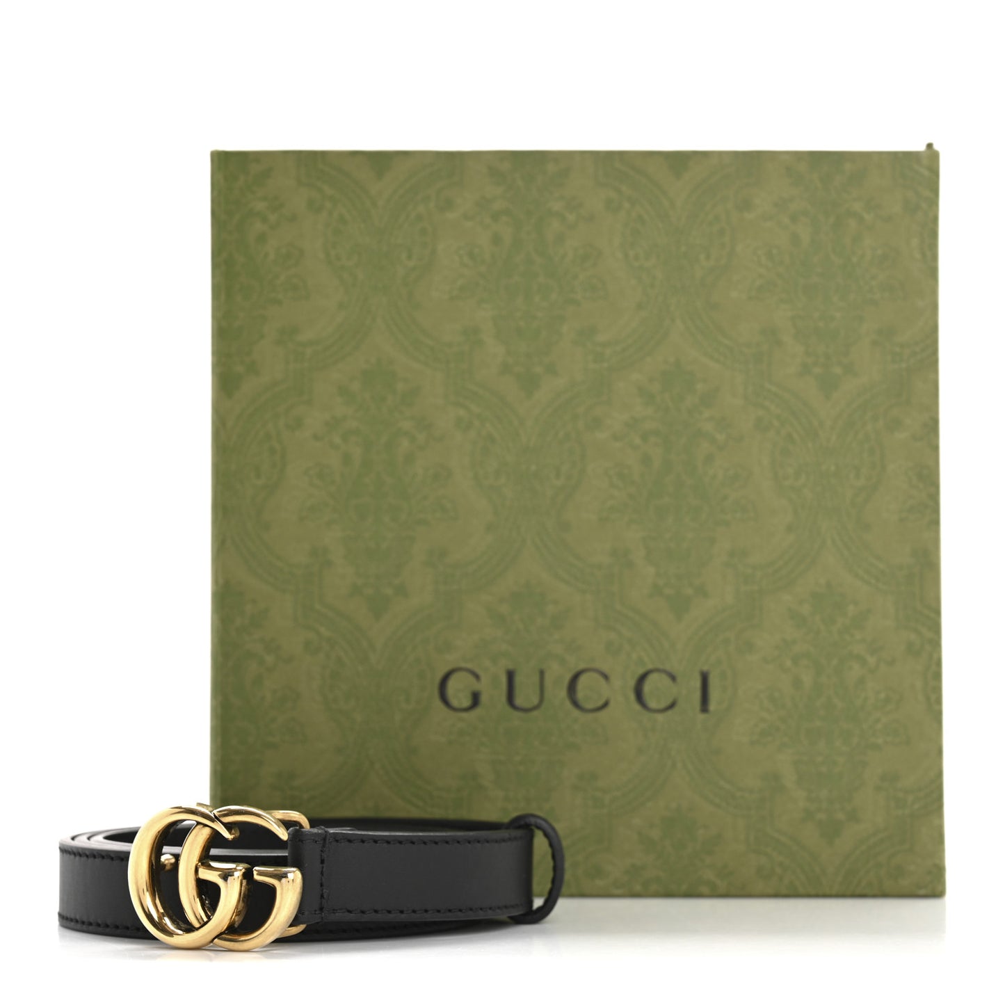 Calfskin Double G 20mm Belt 90 36 Black