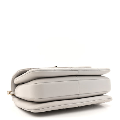 Chanel Lambskin Quilted Small Trendy CC Dual Handle Flap Bag Light Grey 4 of 12