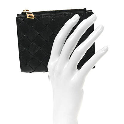Bottega Veneta Nappa Intrecciato Medium Bi-Fold Zip Wallet Black 2 of 10