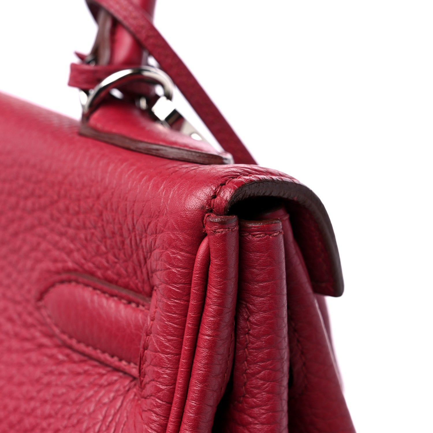 Hermes Togo Kelly Retourne 32 Rubis 12 of 12