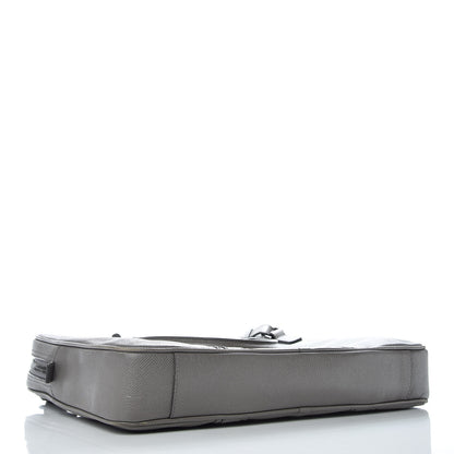 Burberry Textured Calfskin Briefcase Grey 4 of 17