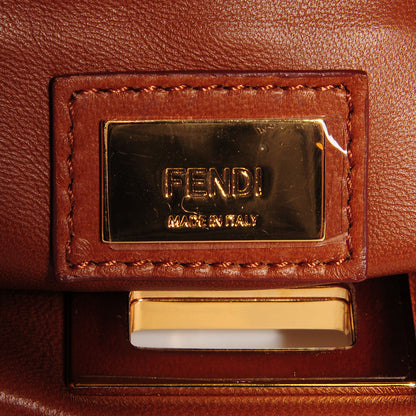 Fendi Nappa Mini Peekaboo Iconic Satchel Corteccia 6 of 10