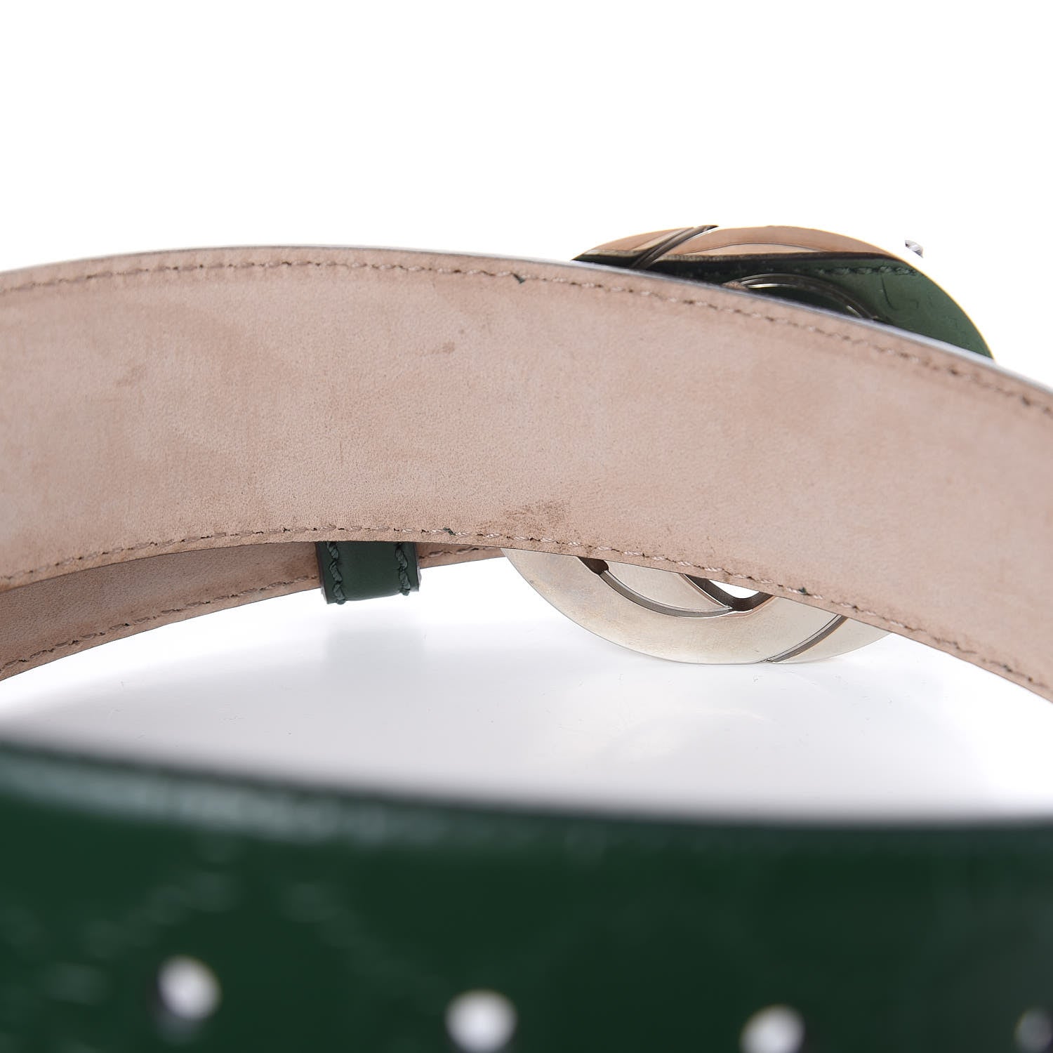 Gucci Guccissima Signature Interlocking G 40mm Belt 100 40 Verde 6 of 8