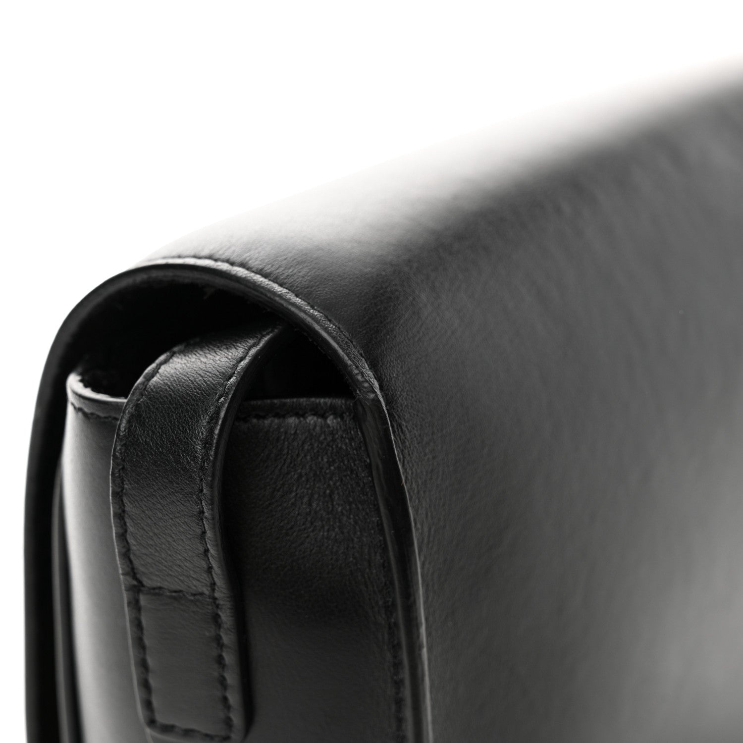 Celine Smooth Calfskin Cuir Triomphe Folco Crossbody Bag Black 11 of 12