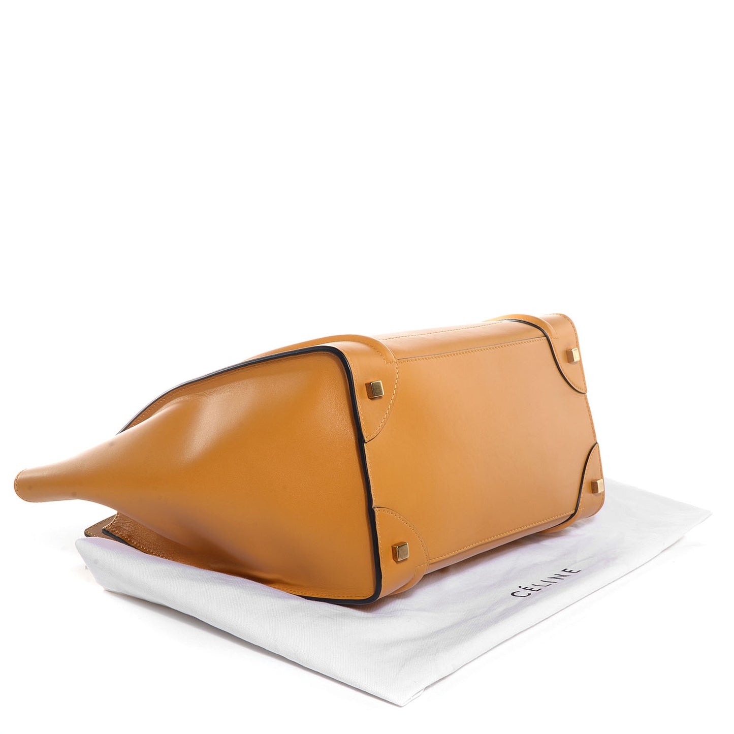 Smooth Calfskin Mini Luggage Amber