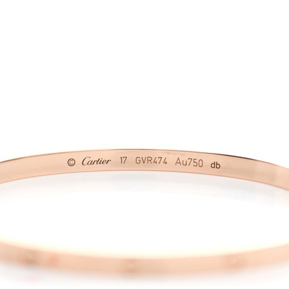 Cartier 18K Pink Gold Small LOVE Bracelet 17 4 of 5