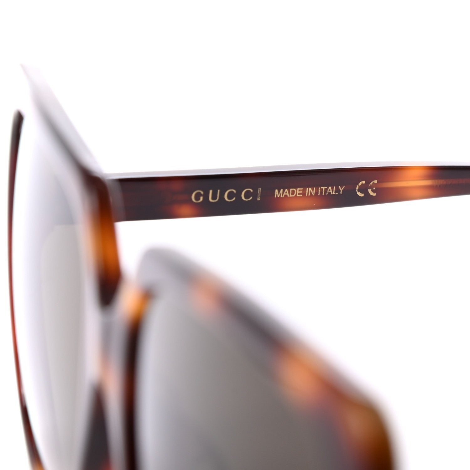 Gucci Acetate Square Frame Crystal Sunglasses GG0728SA Tortoiseshell 5 of 7
