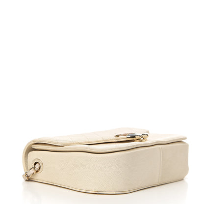 Chanel Grained Calfskin Quilted Medium Cuba Top Handle Flap Ivory 3 of 11