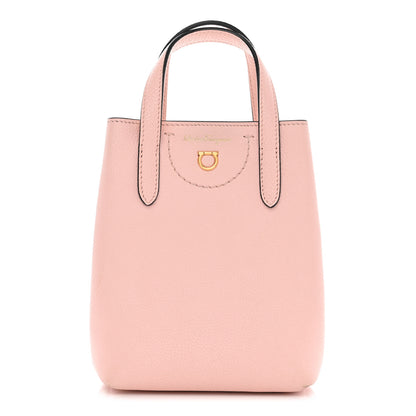 Salvatore Ferragamo Tumbled Calfskin Gancini Mini Bag Pink 1 of 9