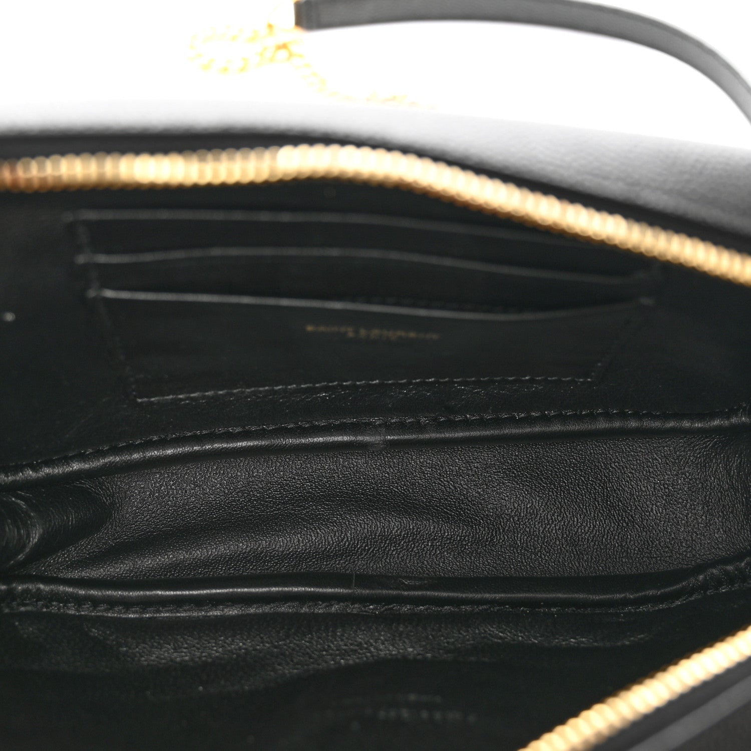 Saint Laurent Grain De Poudre Matelasse Monogram Mini Lou Camera Bag Black 6 of 10