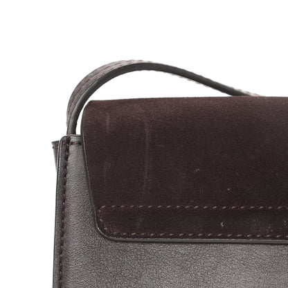 Chloe Suede Calfskin Small Faye Shoulder Bag Carbon Brown 8 of 12