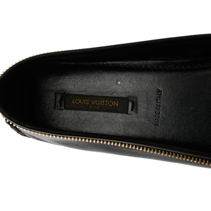 Louis Vuitton Calfskin Zip Oxford Ballerina Flats 40 Black 7 of 10