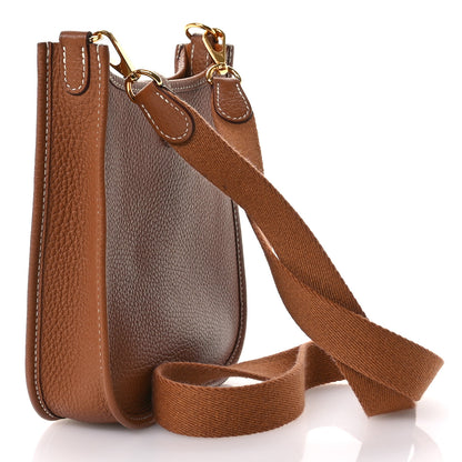 Hermes Taurillon Clemence Evelyne TPM Gold 2 of 10