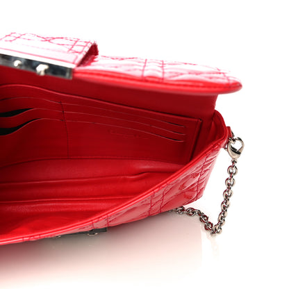 Christian Dior Patent Cannage New Lock Pouch Red 4 of 12