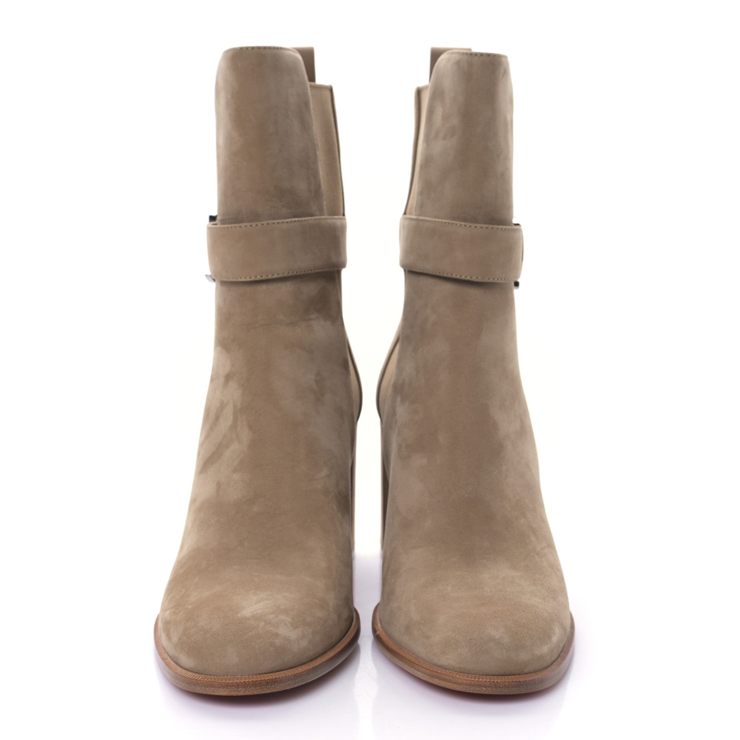 Christian Louboutin Suede CL Chelsea 70 Booty 40 Roca 2 of 7