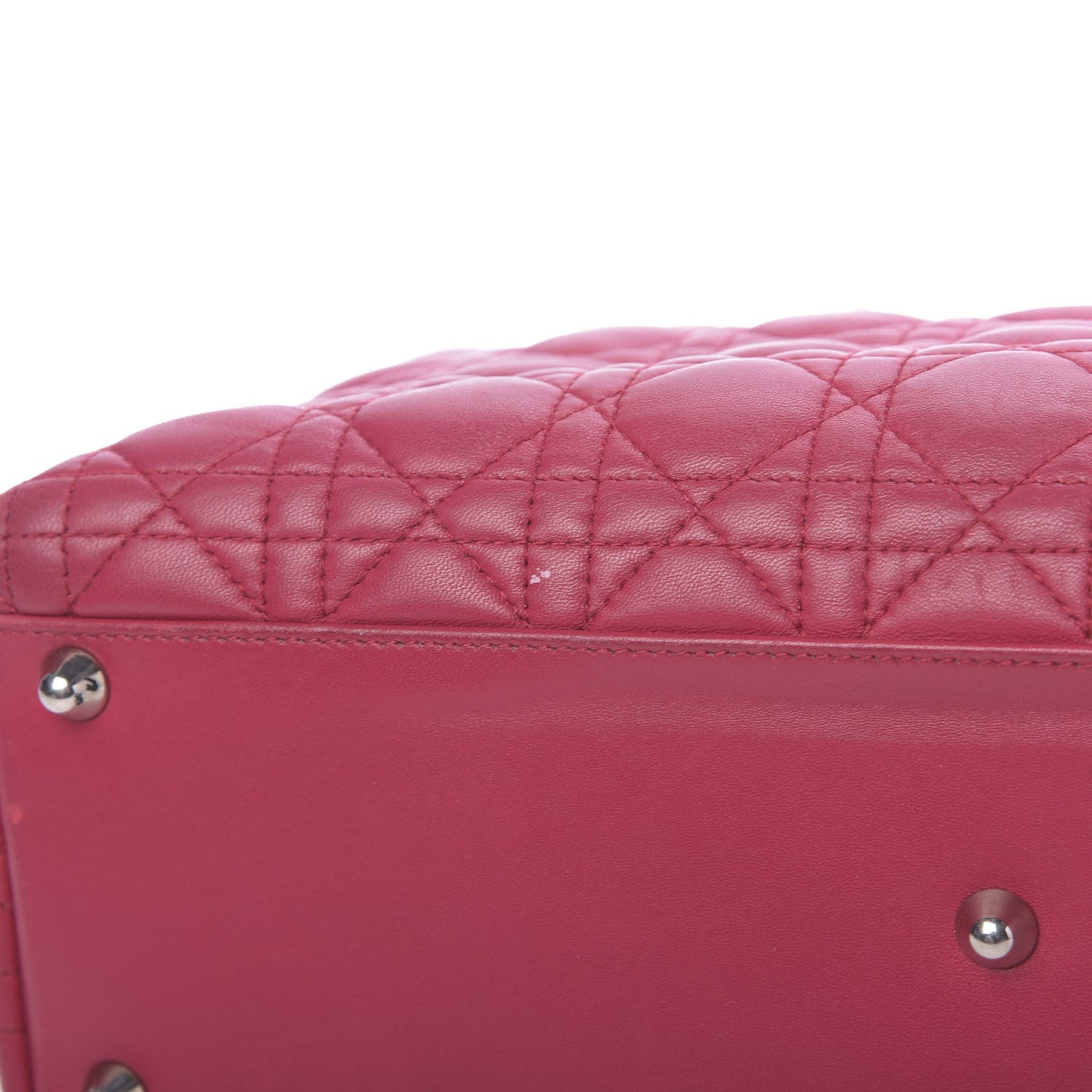 Lambskin Cannage Large Lady Dior Pink