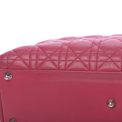 Christian Dior Lambskin Cannage Large Lady Dior Pink 11 of 13