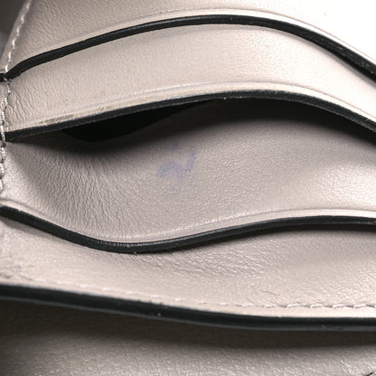 Loewe Grained Calfskin Small Vertical Wallet Pearl Grey Light Pale Green 9 of 9