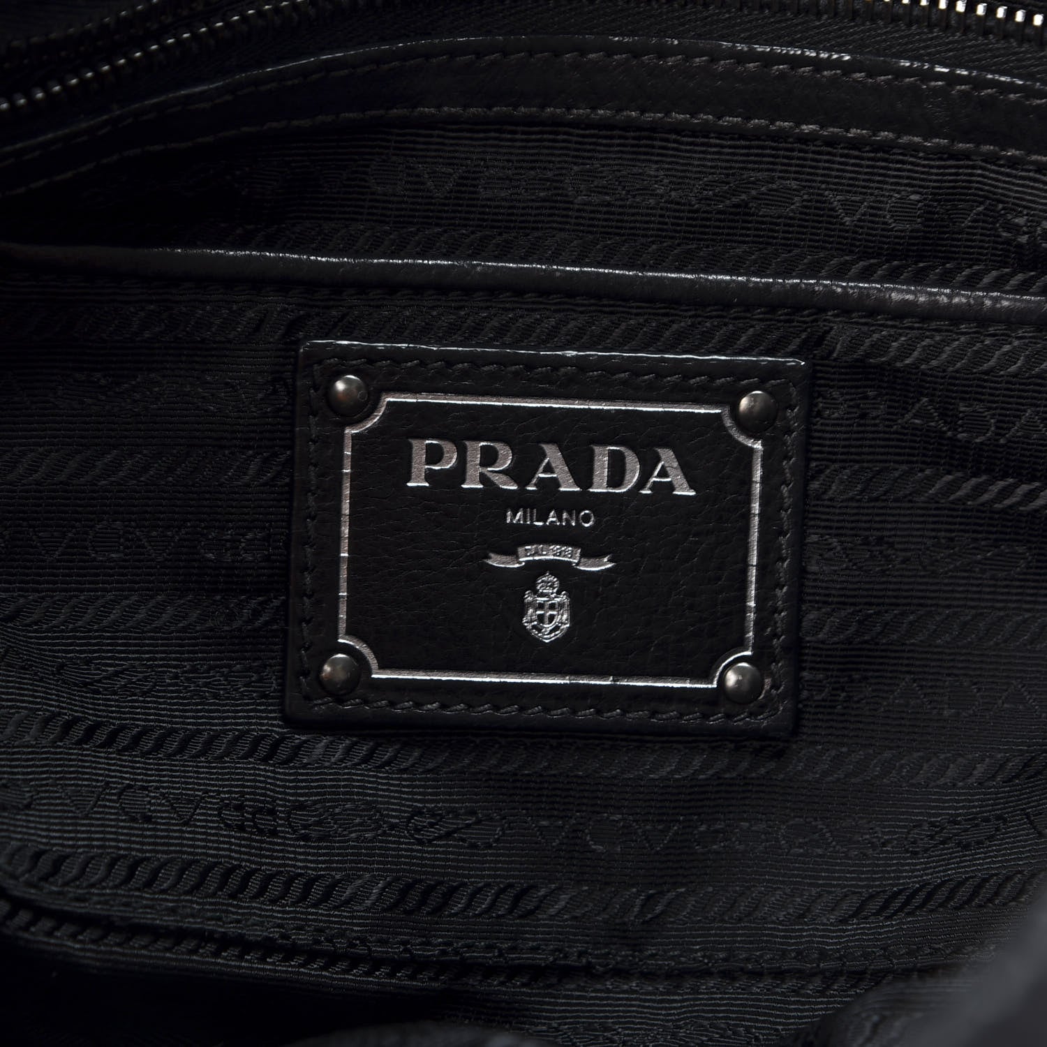 Prada Soft Calf Hobo Black 7 of 13