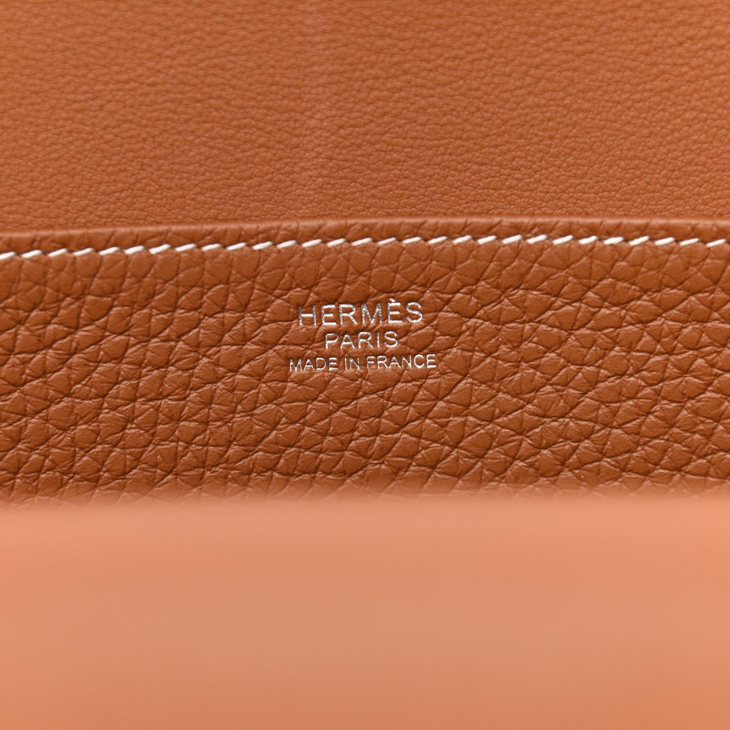 Hermes Taurillon Clemence Halzan 31 Gold 7 of 11
