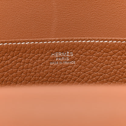 Hermes Taurillon Clemence Halzan 31 Gold 7 of 11