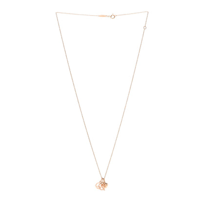 Tiffany 18K Rose Gold Peace Love Ampersand Pendant Necklace 3 of 6