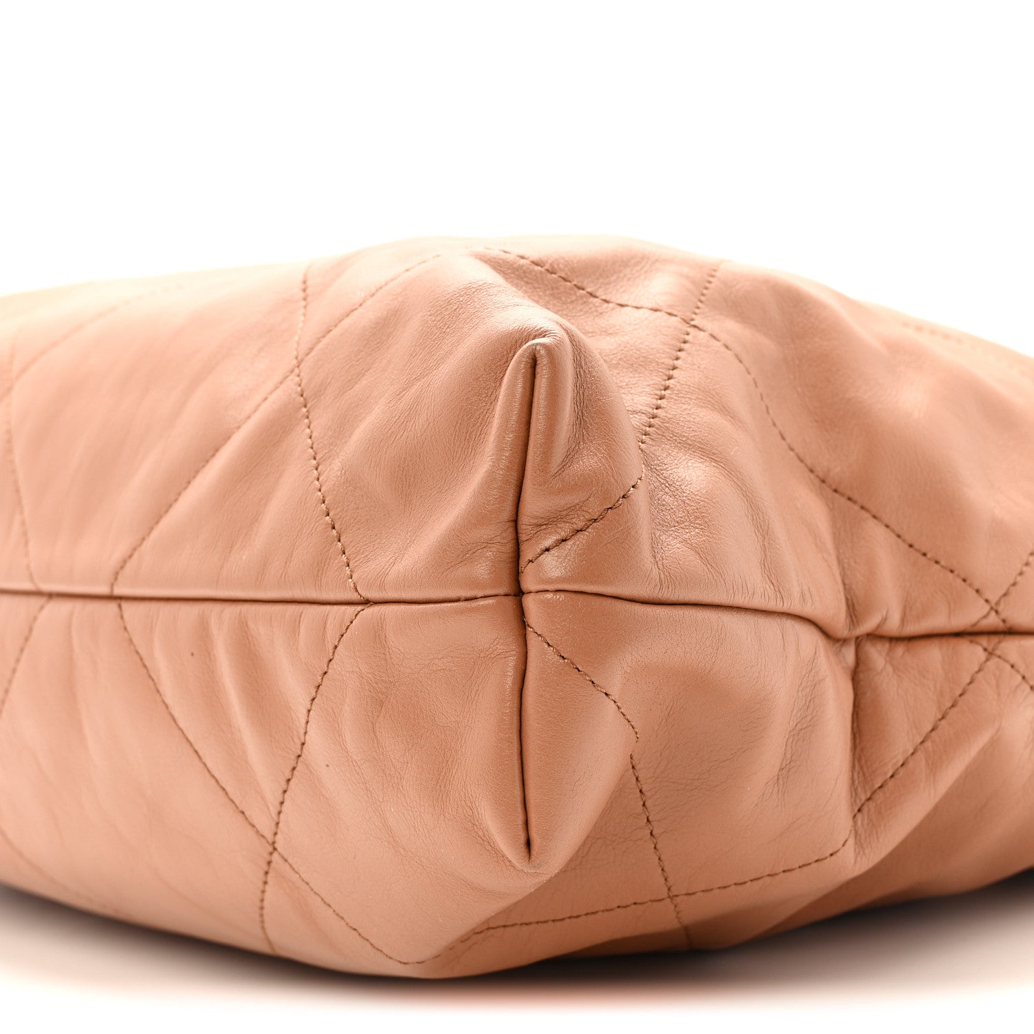 Chanel Shiny Calfskin Quilted Chanel 22 Camel 11 of 14
