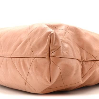 Chanel Shiny Calfskin Quilted Chanel 22 Camel 11 of 14