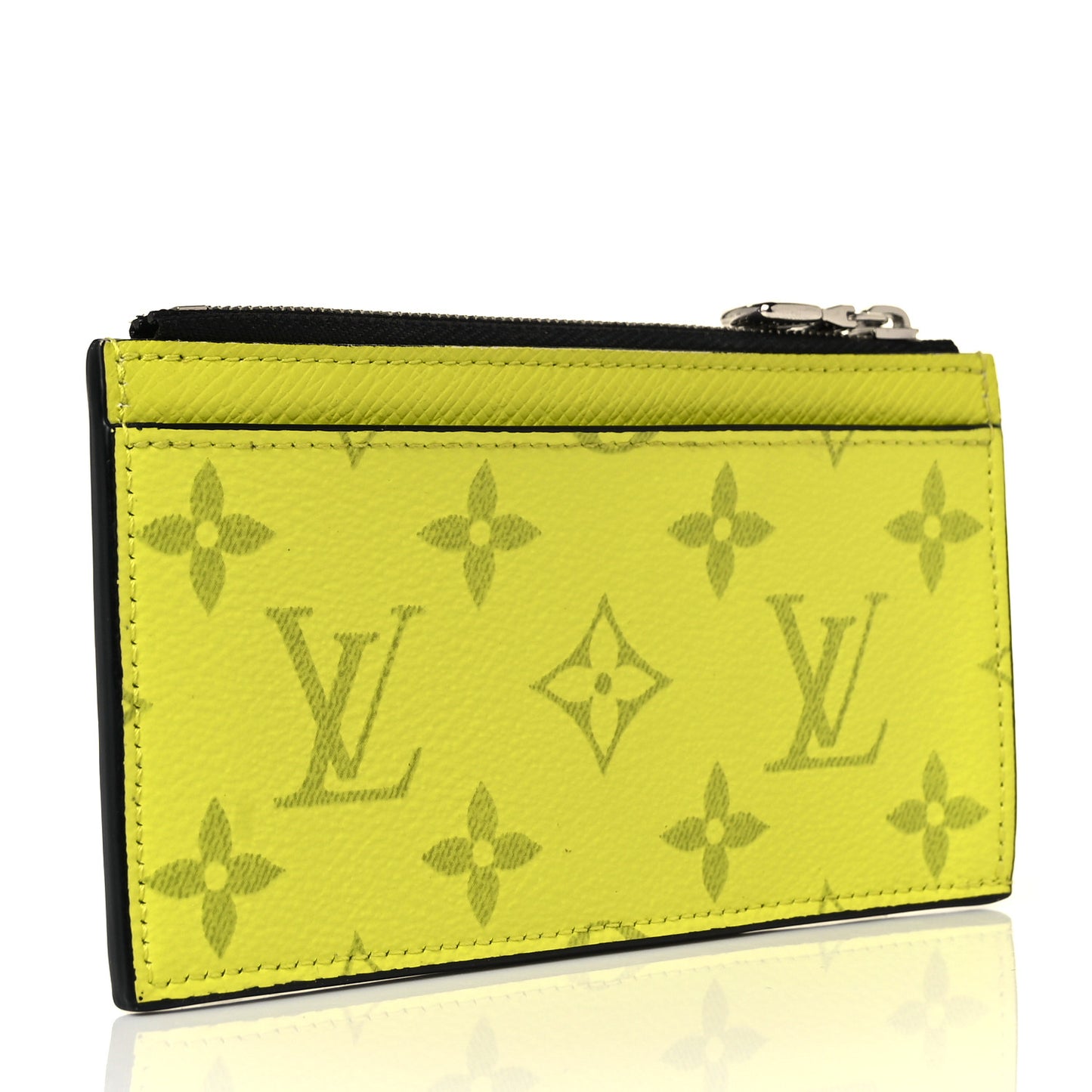 Monogram Taiga Coin Card Holder Yellow