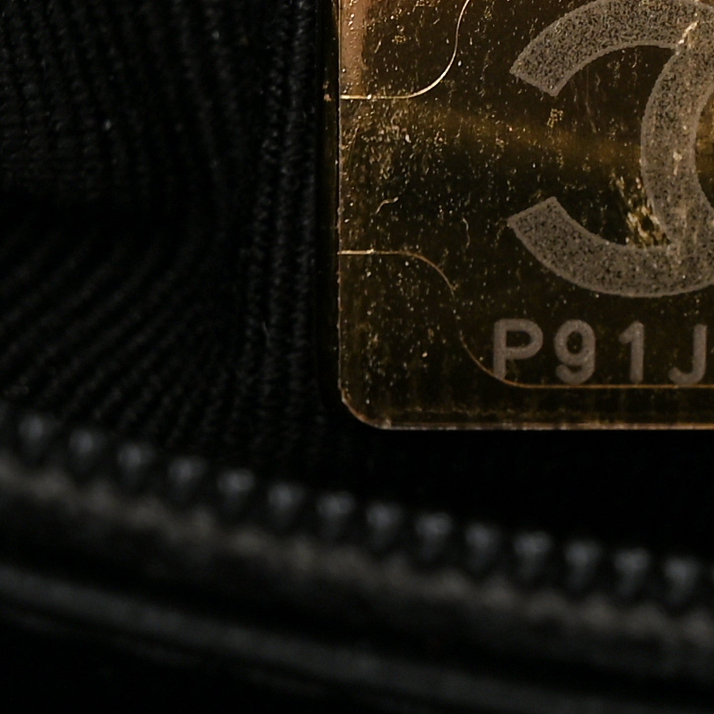 Shiny Aged Calfskin Quilted Nano Kelly Shopper Black