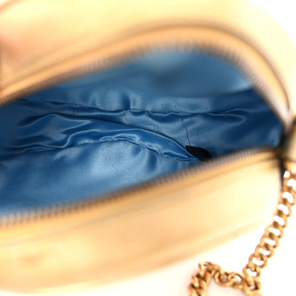 Gucci Metallic Nappa Matelasse Heart Mini GG Marmont Round Shoulder Bag Oro Vecchio Rosa 5 of 11