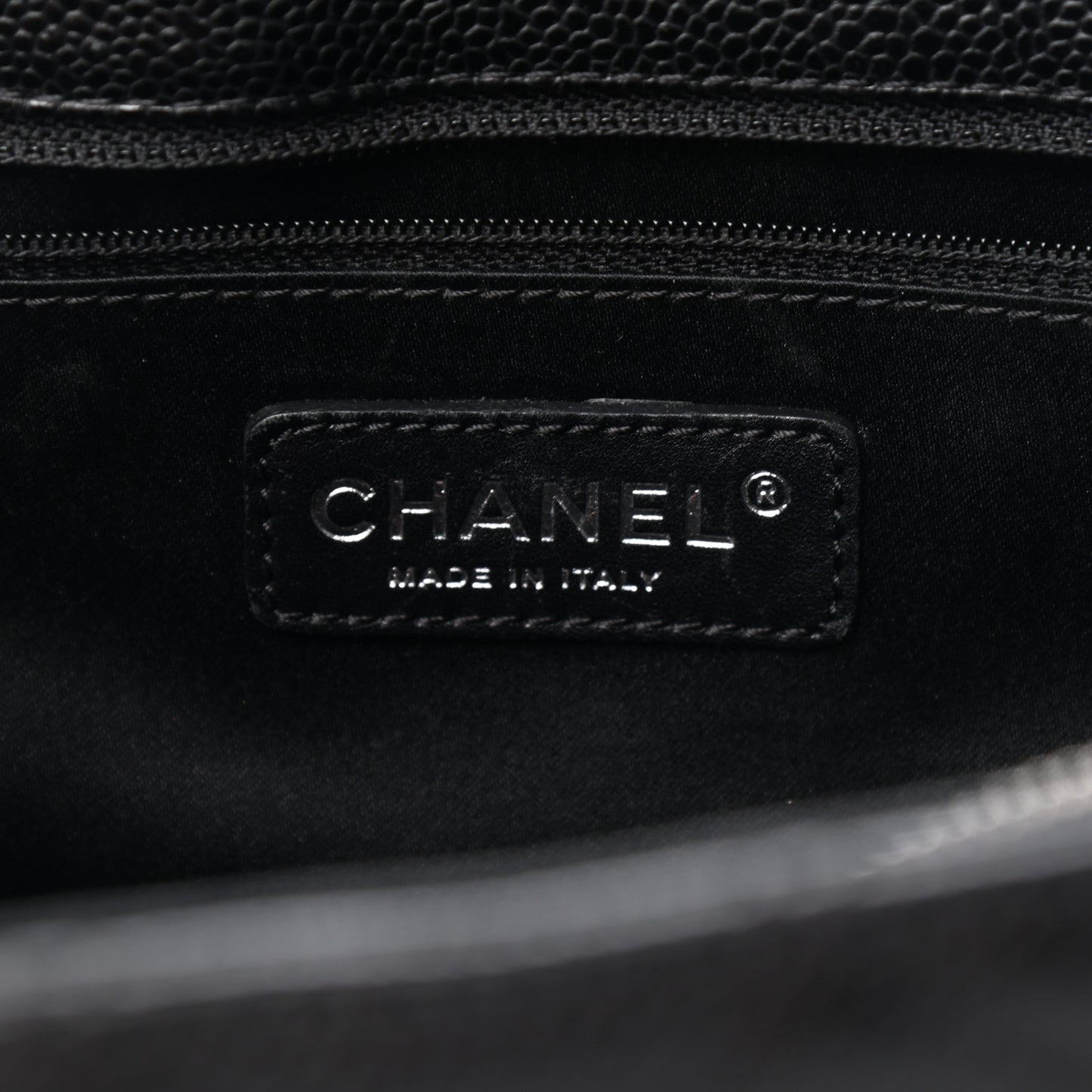 Caviar Quilted Grand Shopping Tote GST Black