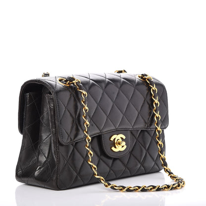 Chanel Lambskin Quilted Small Double Sided Flap Black 3 of 8