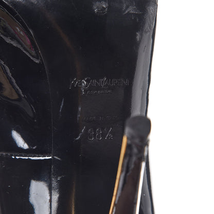 Saint Laurent Patent Calfskin Clara Pumps 38.5 Black 8 of 11