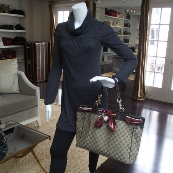 Gucci Monogram Positano Tote 2 of 10