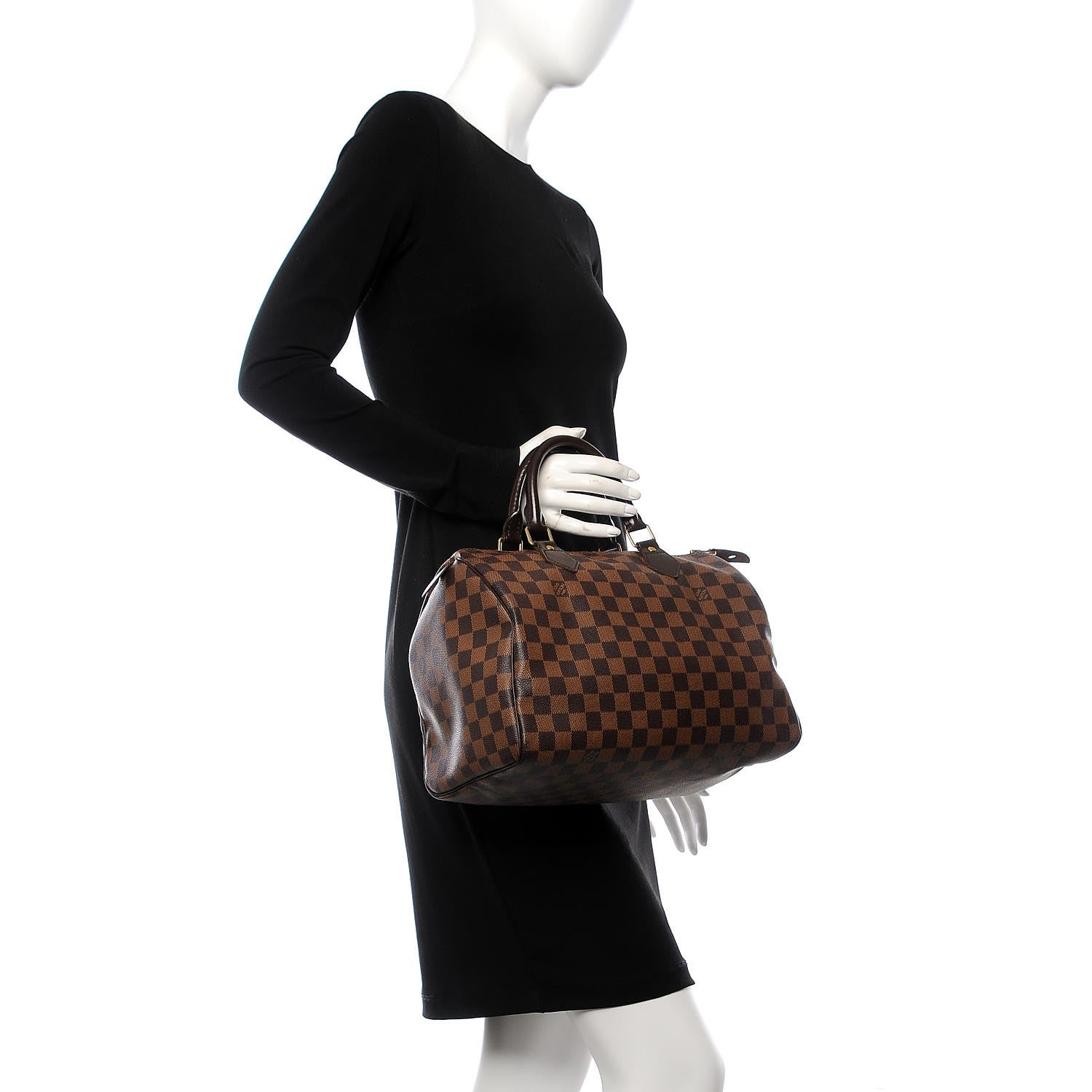 Louis Vuitton Damier Ebene Speedy 30 2 of 9