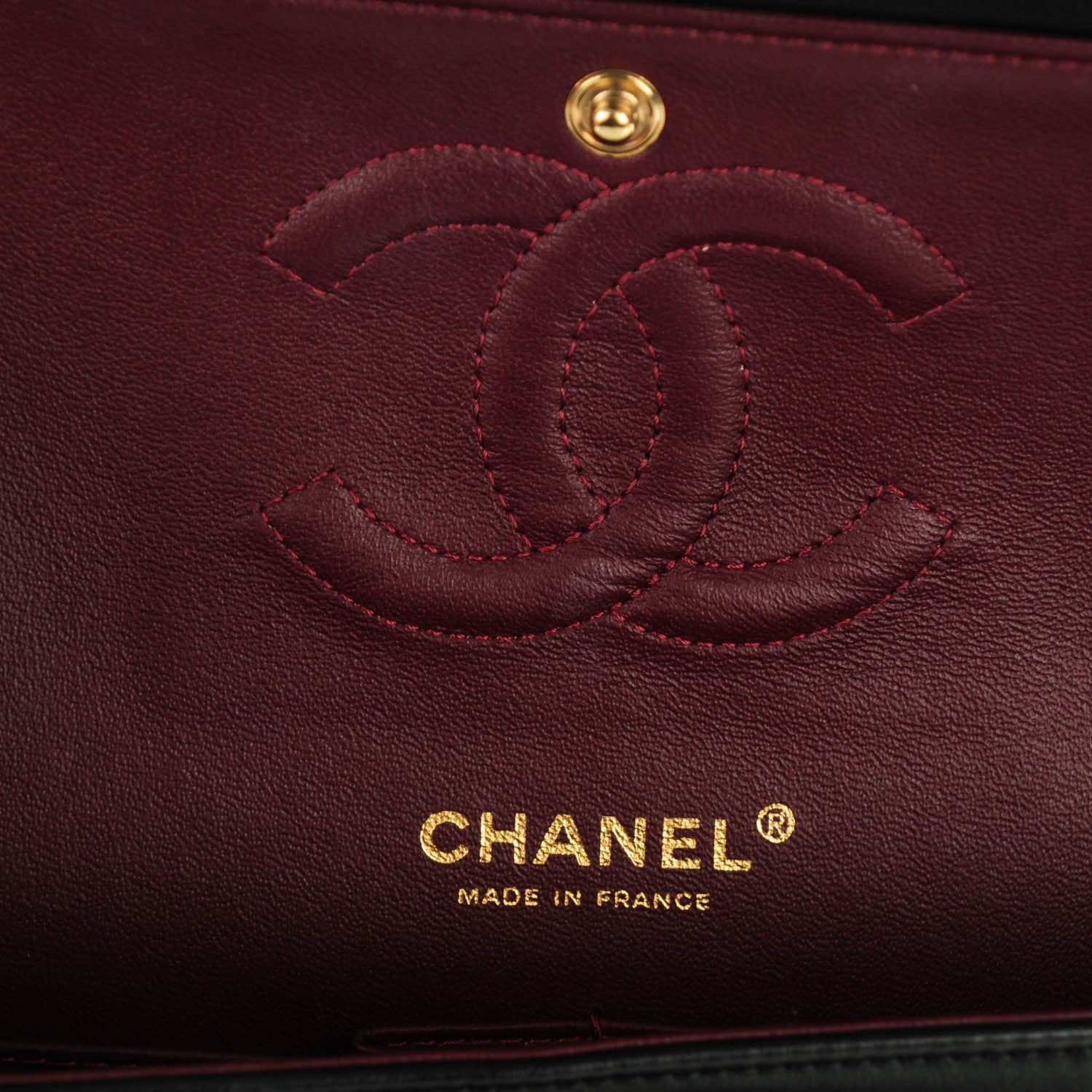 Chanel Lambskin Quilted Medium Double Flap Black 6 of 8