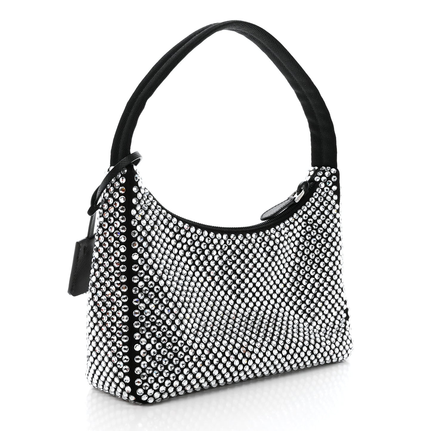 Satin Crystal Mini Re-Edition 2000 Bag Cristal