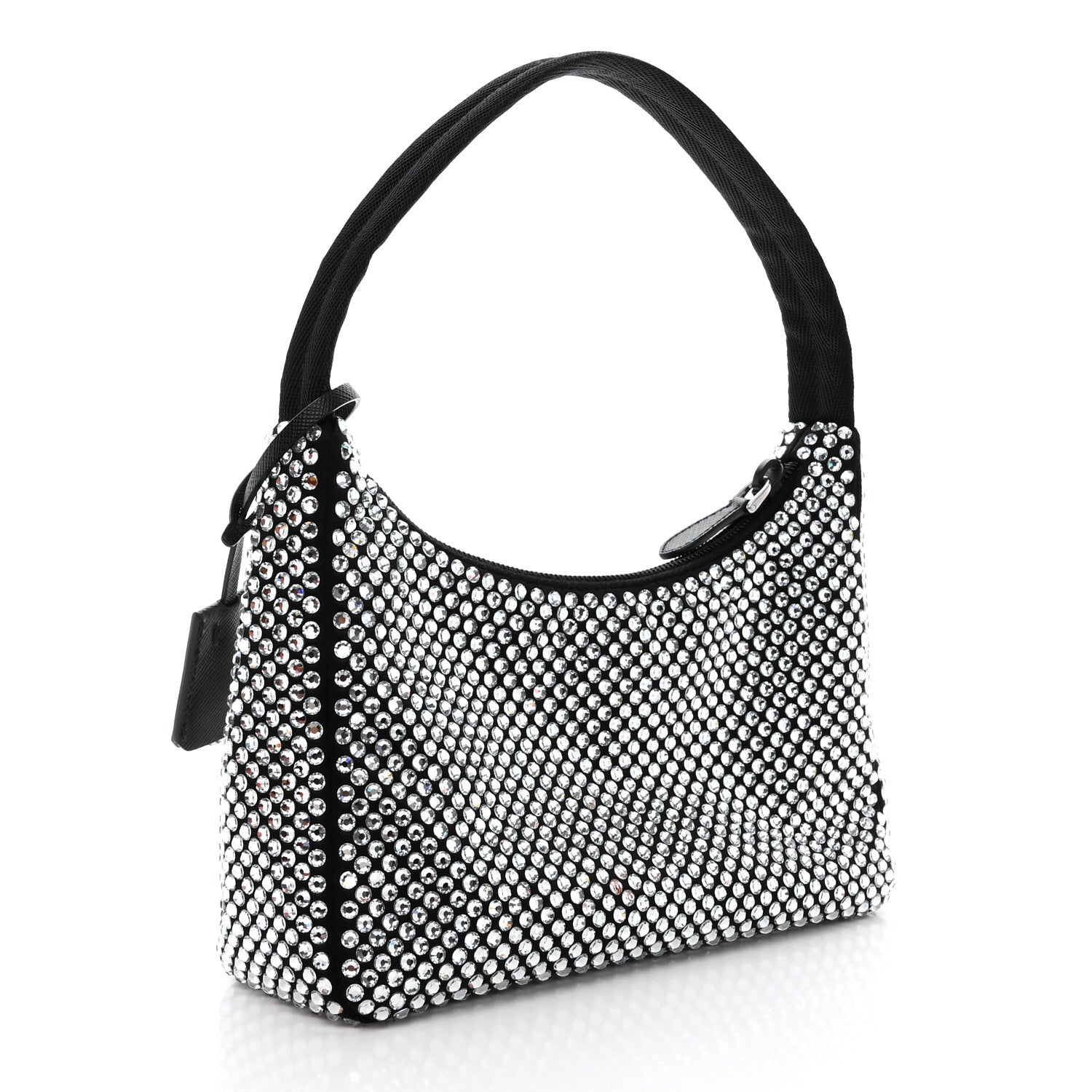 Prada Satin Crystal Mini Re-Edition 2000 Bag Cristal 3 of 10